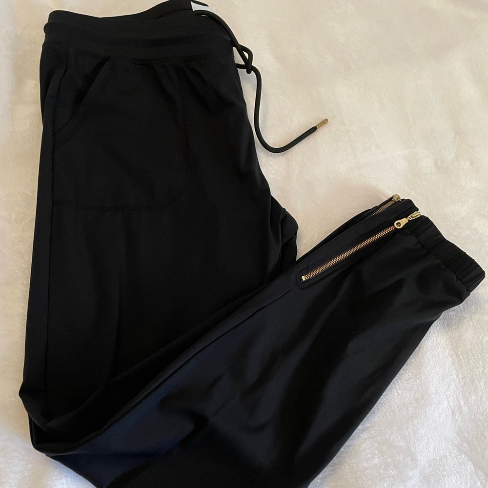 Navy zipper joggers Zyia